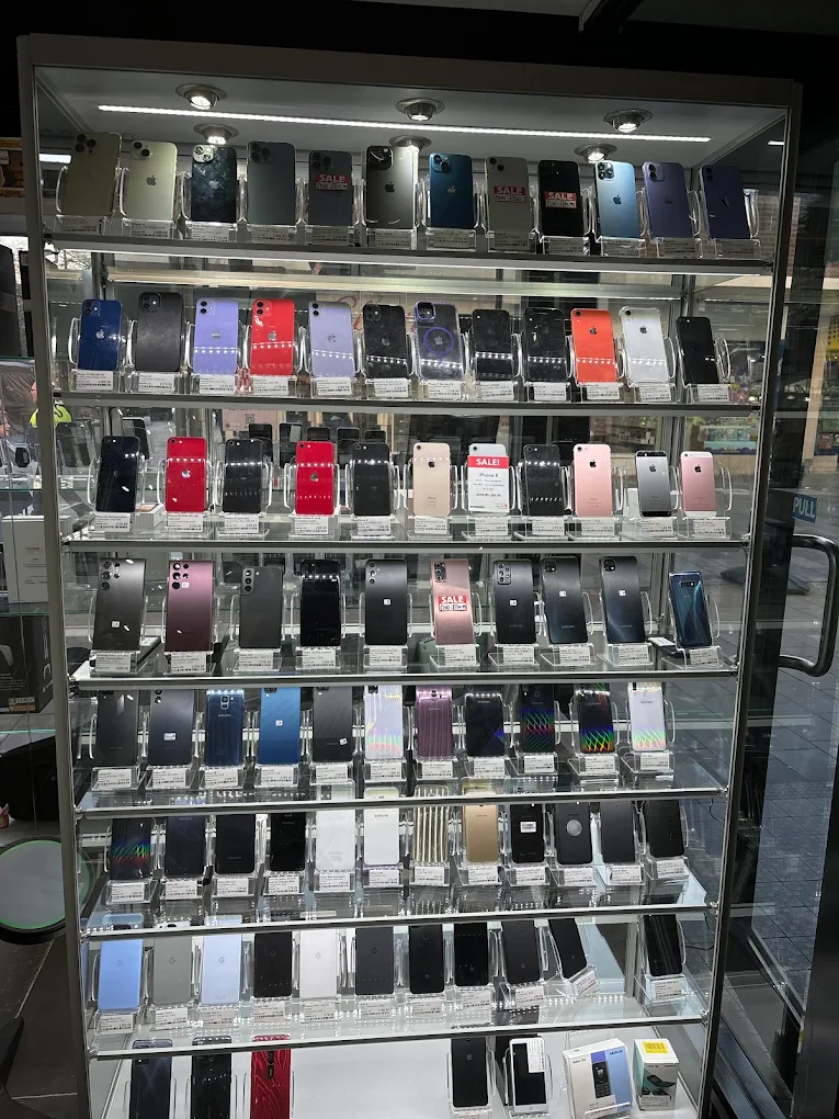 Smartphone display at Cash Generator St Helens