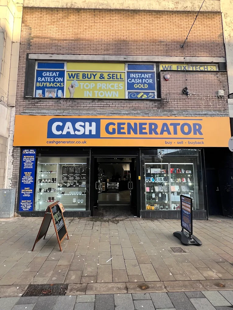 Inside the PhonesForCash store at Cash Generator St Helens